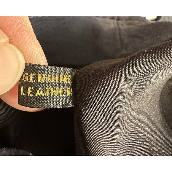 Vintage Alfani Leather Croc Embossed Blue 100% Leather suede lined Bag y2k retro - Picture 8 of 16